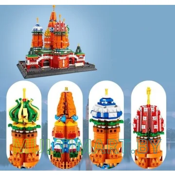 Конструктор Zhe Gao QL0961 Собор Василия Блаженного картинка 4
